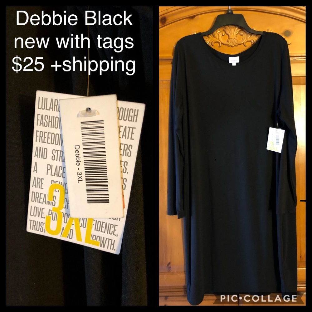 Lularoe 3xl Black Debbie dress. New with tags